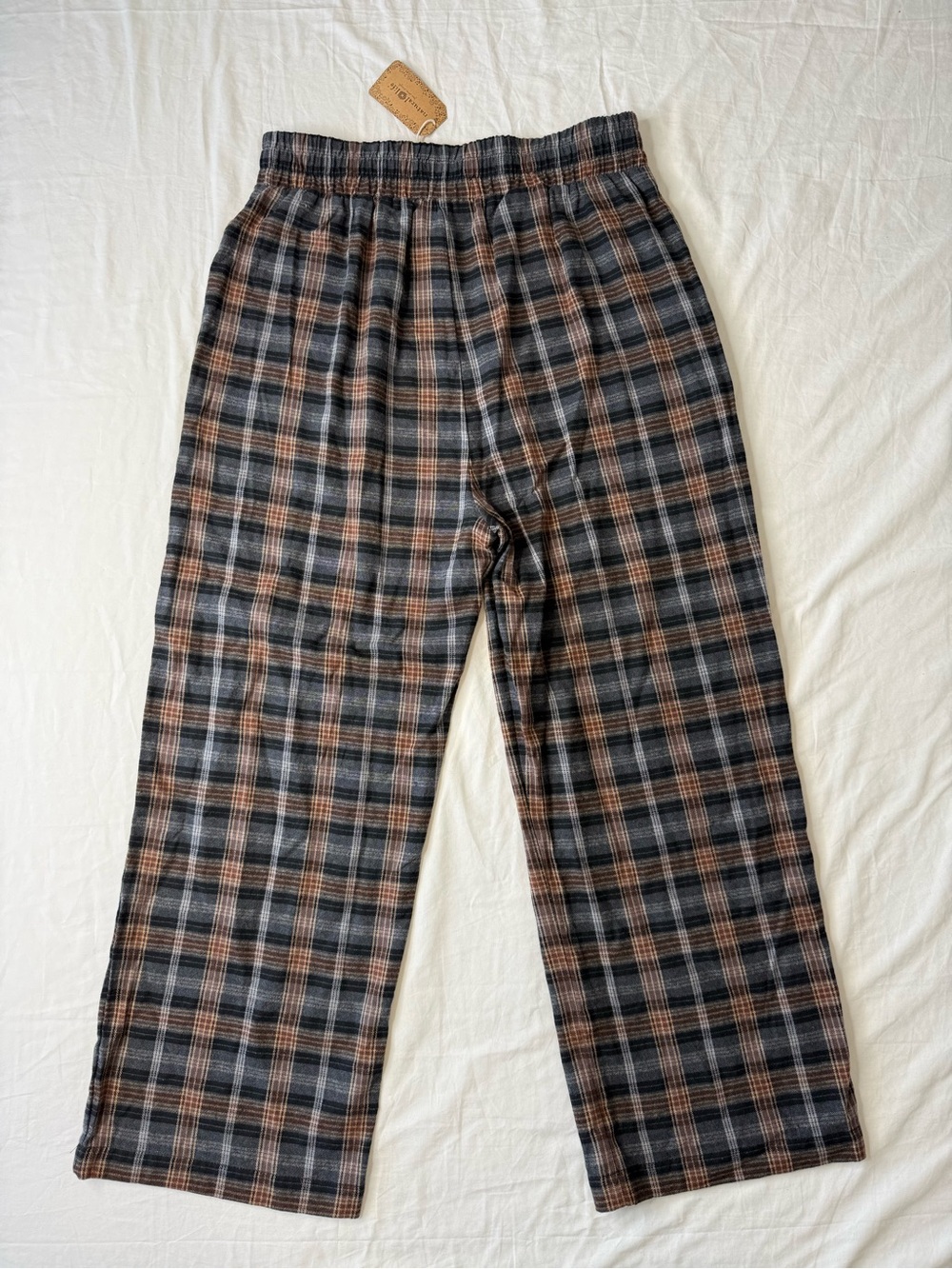 Natural Life Beckett Flannel Pants Brown Grey Plaid NWT Size M - Picture 4 of 10